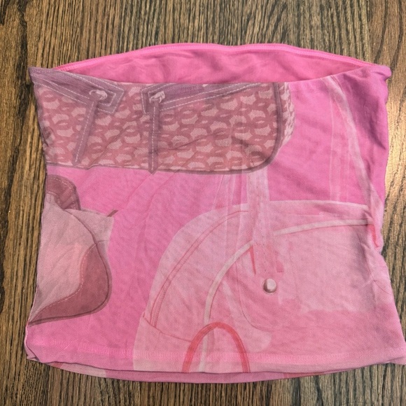 Tiger Mist mesh Bandeau tube top size small - Picture 2 of 3